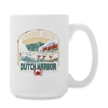 Crabe royal d’Alaska tout droit sorti de Dutch Harbor - Grande tasse 440 ml - blanc - Droite
