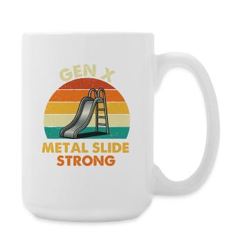 Gen X Métal Slide Fort Feral Enfance Citation - Grande tasse 440 ml - blanc - Droite