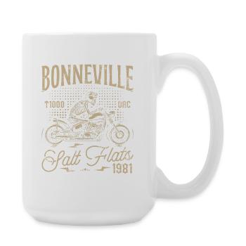 Bonneville Salt Flats Moto Anniversaire 1981 - Grande tasse 440 ml - blanc - Droite