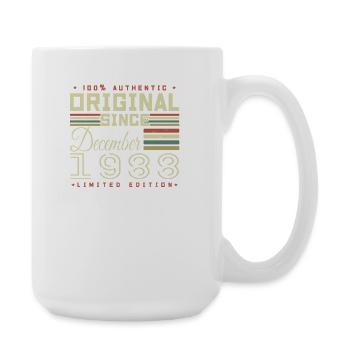 37 Years Birthday | Original December 1988 - Large Mug 440 ml - white - Right