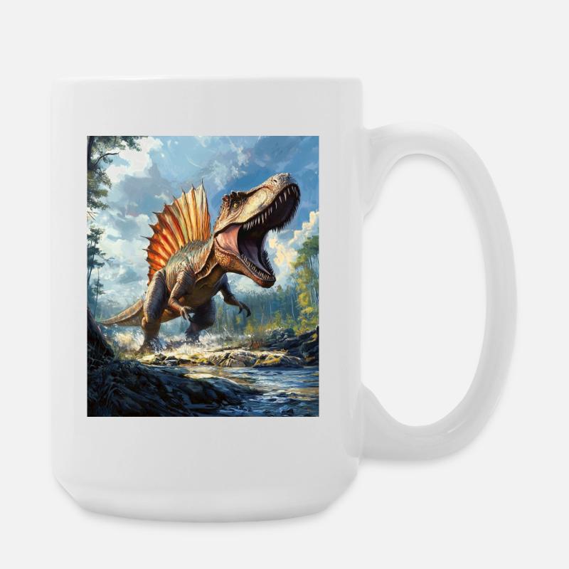Spinosaurus - Große Tasse 440 ml - Weiß