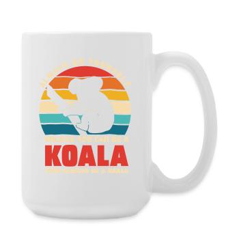 Koala Motto Rétro Coucher de soleil - Grande tasse 440 ml - blanc - Droite