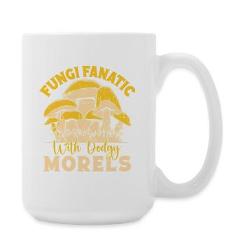 Champignon butineur Chasseur Champignons Fanatique Morille - Grande tasse 440 ml - blanc - Droite