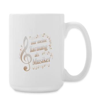 Personalization profession - my camouflage as a musician - Large Mug 440 ml - white - Right
