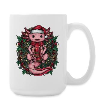 Cadeau de chemise de Noël Axolotl drôle - Grande tasse 440 ml - blanc - Droite