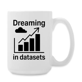Data Analyst Saying Funny Data Analyst Gift - Large Mug 440 ml - white - Right