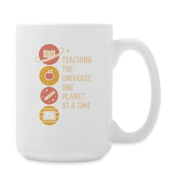 Spacecore Cosmic Humor Galaxy Universe Zitat - Große Tasse 440 ml - Weiß - Rechts