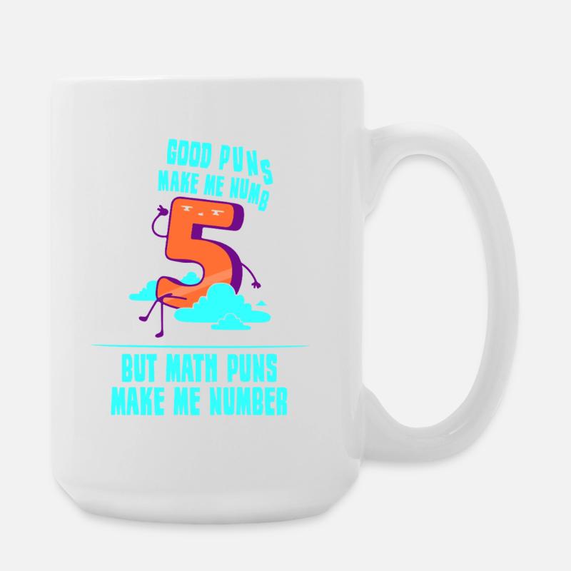Mahtelehrer Mathe Geometrie Schule Mathematik - Große Tasse 440 ml - Weiß