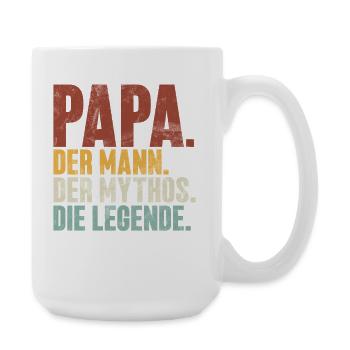 Dad The Man The Myth The Legend Retro - Large Mug 440 ml - white - Right