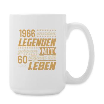 Legends 1966 Birthday Grunge Music Life - Large Mug 440 ml - white - Right