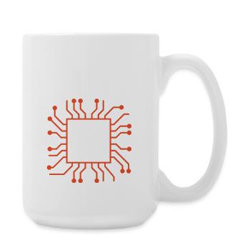 Multitasking-Modus – CPU-Überlastung erkannt - Große Tasse 440 ml - Weiß - Rechts