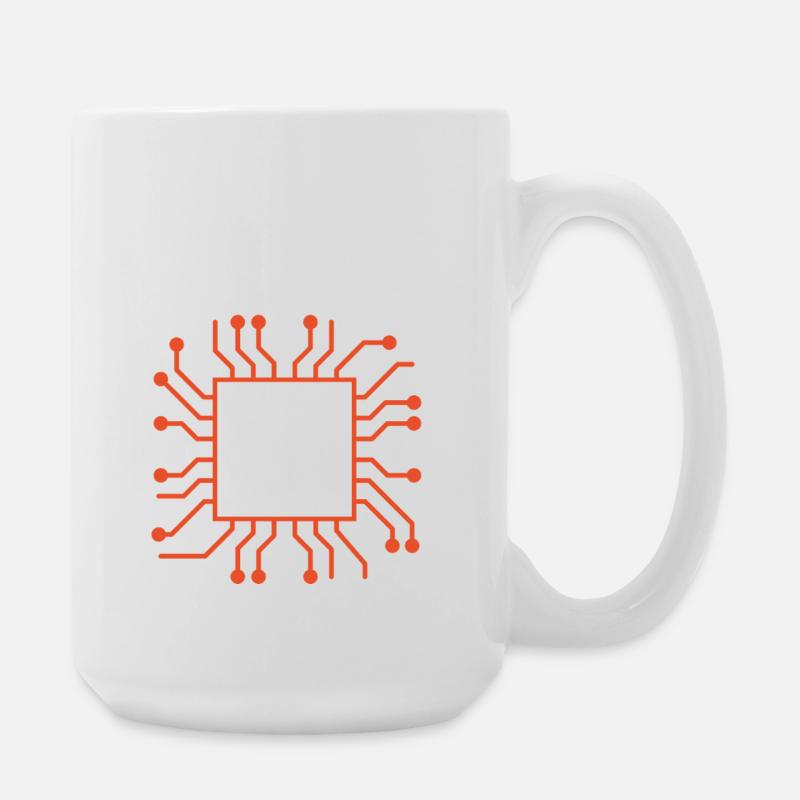 Multitasking Mode – CPU Overload Detected - Large Mug 440 ml - white