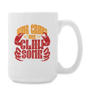 Pince de crabe royal d’Alaska Quelques crabes royaux - Grande tasse 440 ml - blanc - Droite