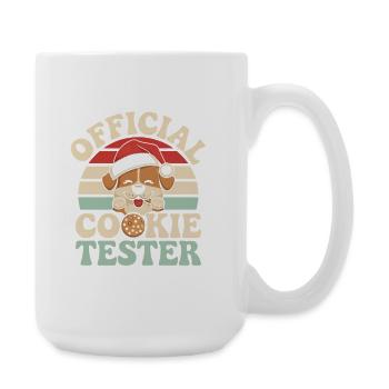 Christmas Dog Humor - Large Mug 440 ml - white - Right
