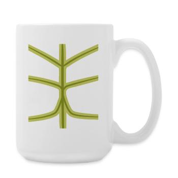 Schildkröte Bauch faul DIY Kostüm Lustiges Tier Halloween - Große Tasse 440 ml - Weiß - Rechts