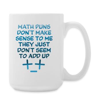 Math Teacher Geometry School Mathematics - Large Mug 440 ml - white - Right