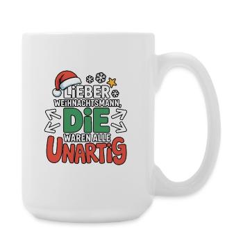 Cher Père Noël Vilain - Grande tasse 440 ml - blanc - Droite