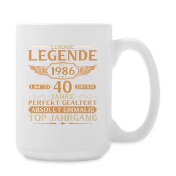 1986 Jahrgang Lebende Legende - 40. Geburtstag - Große Tasse 440 ml - Weiß - Rechts
