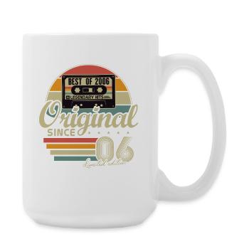 Original 2006 Vintage Vintage Anniversaire Rétro - Grande tasse 440 ml - blanc - Droite