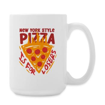 Plat profond Pizza Chicargo - Grande tasse 440 ml - blanc - Droite