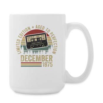 Décembre 1975 - Anniversaire Décembre 1975 - Grande tasse 440 ml - blanc - Droite
