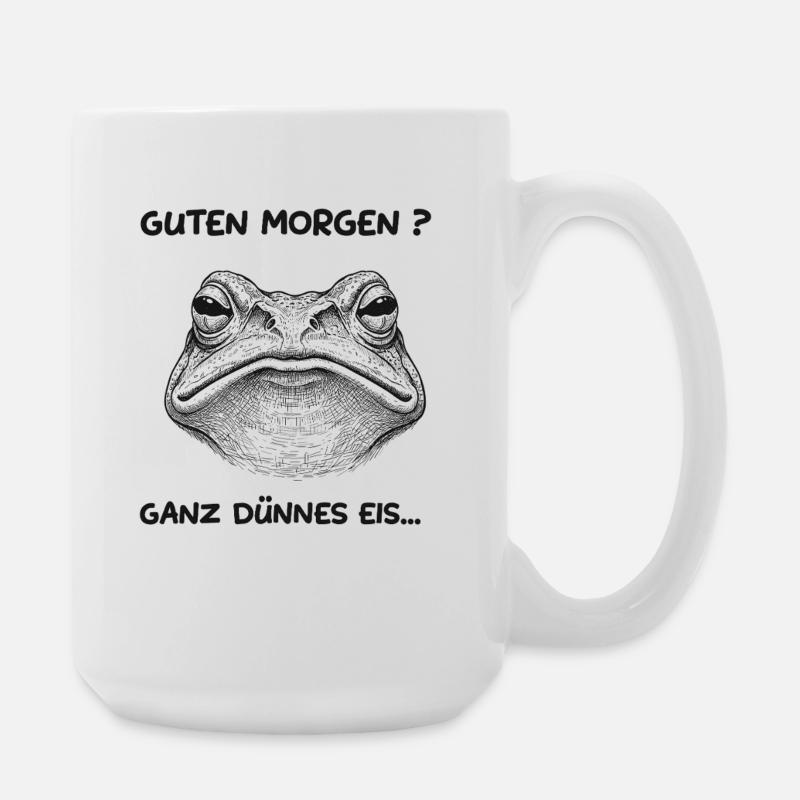 Dünnes Eis - Große Tasse 440 ml - Weiß