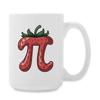 Erdbeere - Große Tasse 440 ml - Weiß - Rechts
