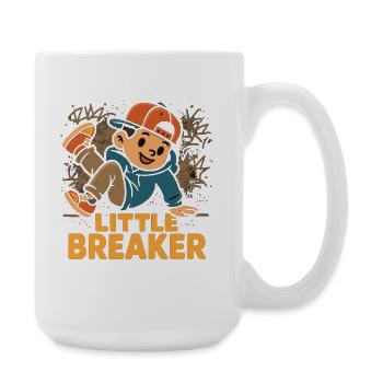 Little Breaker – Kids Hip-Hop Streetwear Style - Large Mug 440 ml - white - Right