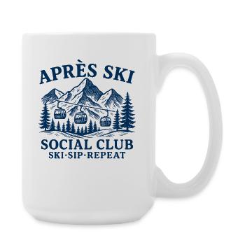 Après Ski Social Club Ski Sip Repeat - Grande tasse 440 ml - blanc - Droite