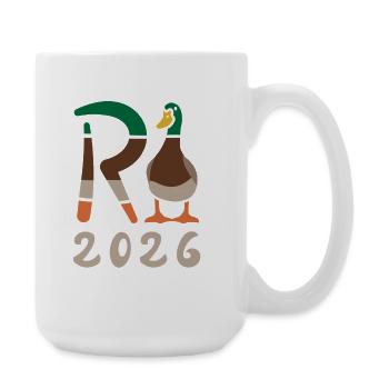 Duck Pension 2026 - Retirement - Pension - Large Mug 440 ml - white - Right