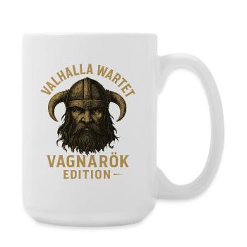 Valhalla Wartet Vagnarök Edition Wikinger - Große Tasse 440 ml - Weiß - Rechts