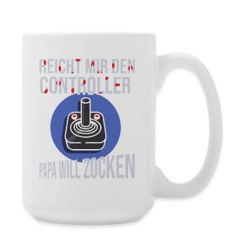 Gamer Gaming Father Father's Day Saying Gaming Dad - Large Mug 440 ml - white - Right