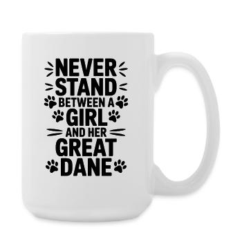 Dogue Allemand disant drôle Cadeau Dogue Allemand - Grande tasse 440 ml - blanc - Droite
