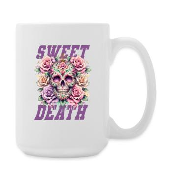 Fleurs Crâne Beauté Floraison - Grande tasse 440 ml - blanc - Droite