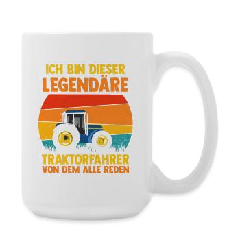 Agriculteur Agriculteur Agriculteur Tracteur Agricole - Grande tasse 440 ml - blanc - Droite