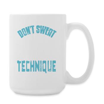 Don't Sweat The Technique DJ Mix Mastery - Große Tasse 440 ml - Weiß - Rechts