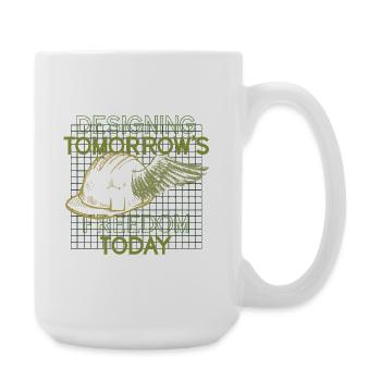 Mécanicien militaire : concevoir l’avenir - Grande tasse 440 ml - blanc - Droite