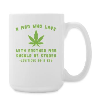 Grüne Freiheit und Vielfalt - Große Tasse 440 ml - Weiß - Rechts