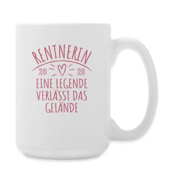 Rentnerin 2026 - Ruhestand - Pension - Große Tasse 440 ml - Weiß - Rechts