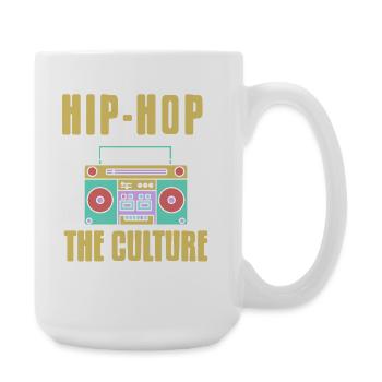 Beat Rhythm The Culture Retro Boombox Pride - Große Tasse 440 ml - Weiß - Rechts