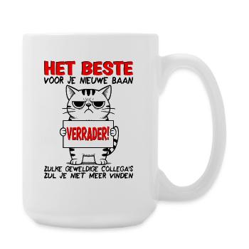 Neuer Job Abschiedsgeschenk Abschiedskollege - Große Tasse 440 ml - Weiß - Rechts