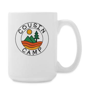Cousin Camp Suitable Family Vacation Cousin Camp - Large Mug 440 ml - white - Right