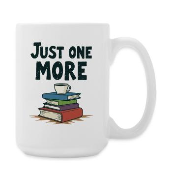 Just One More Reading Books Coffee - Large Mug 440 ml - white - Right