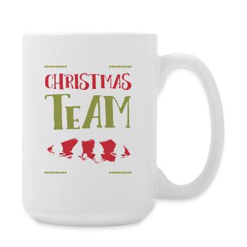 Weihnachten Team Christmas - Large Mug 440 ml - white - Right