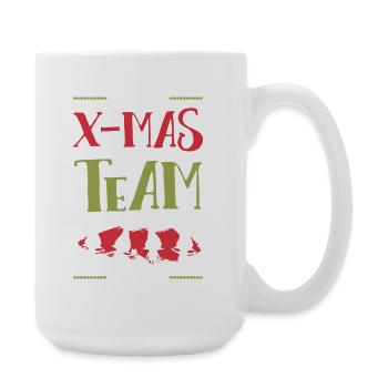 X-Mas Team - Große Tasse 440 ml - Weiß - Rechts