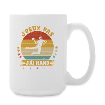 Je Peux Pas J'ai Handball Humour Joueur Hand - Grande tasse 440 ml - blanc - Droite