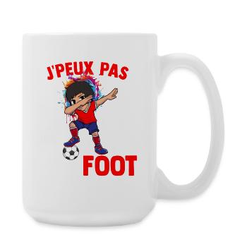 I can't I have football player football supporter - Large Mug 440 ml - white - Right