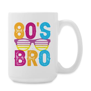 80er Jahre Geburtstag 80er Jahre Kostümparty - Große Tasse 440 ml - Weiß - Rechts