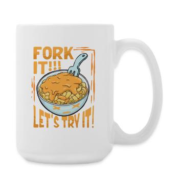 Mac n Cheese Fork It - Large Mug 440 ml - white - Right