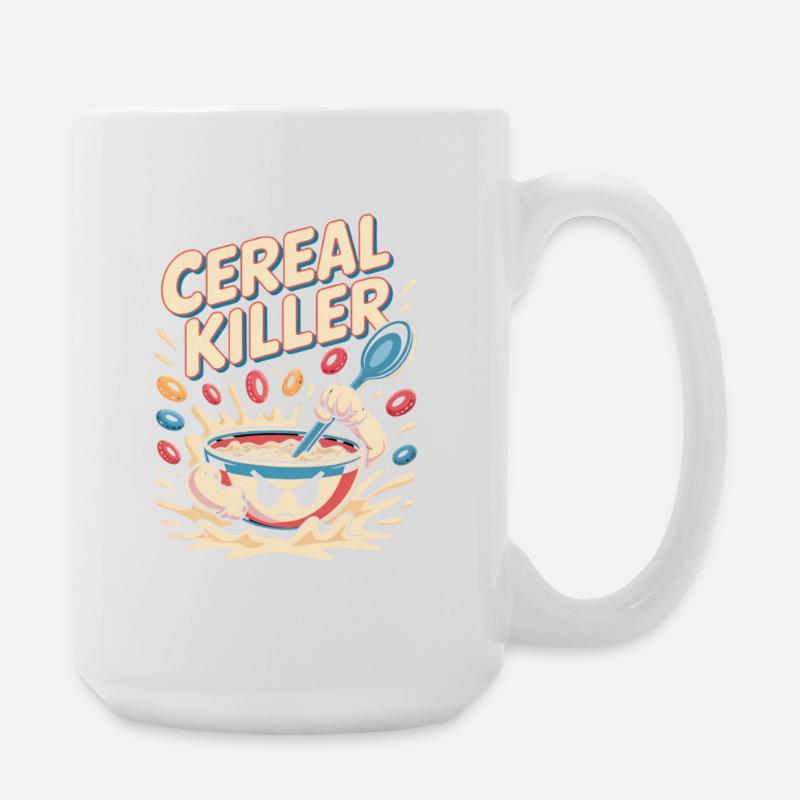 Retro Breakfast - Large Mug 440 ml - white